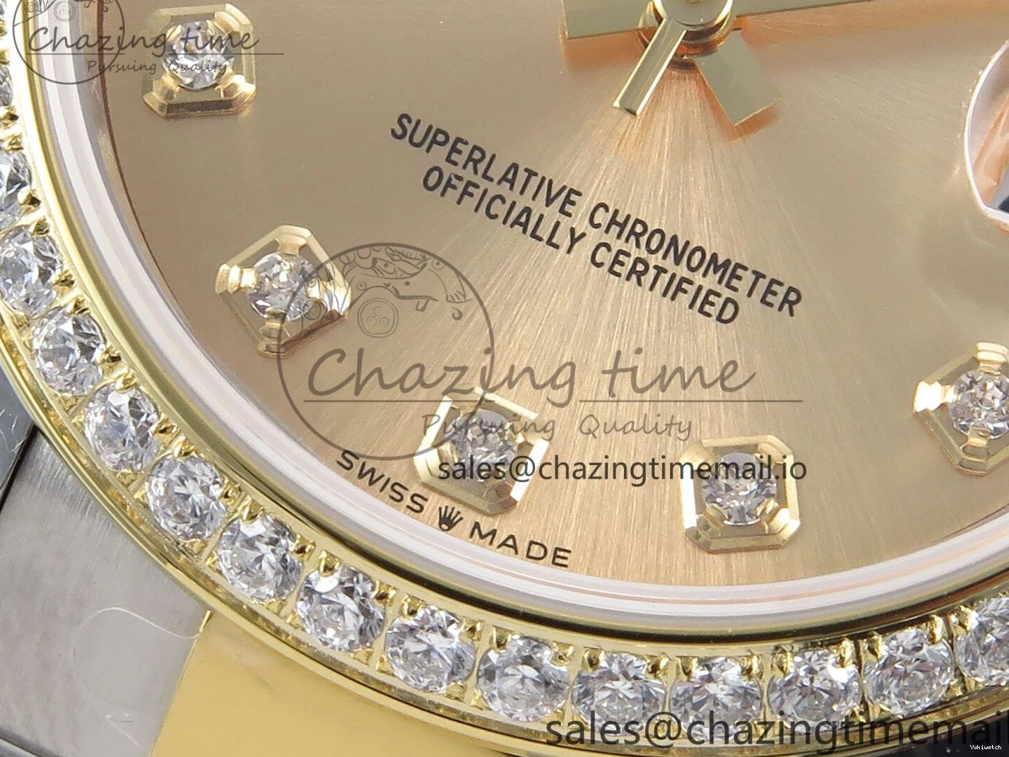 Diamonds Bezel ETA Oyster Best DateJust YG Edition Diamonds 904L 31 1:1 SS on Dial ARF 278383RBR Steel 2688 Bracelet YG 0518